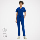 Casey 10-Pockets Straight-leg Scrub Pants