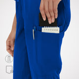 Casey 10-Pockets Straight-leg Scrub Pants