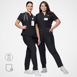 Casey 10-Pockets Straight-leg Scrub Pants