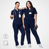 Casey 10-Pockets Straight-leg Scrub Pants