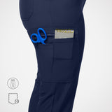 Casey 10-Pockets Straight-leg Scrub Pants