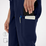 Casey 10-Pockets Straight-leg Scrub Pants