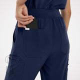 Casey 10-Pockets Straight-leg Scrub Pants