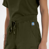 Casey 10-Pockets Straight-leg Scrub Pants