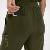 Casey 10-Pockets Straight-leg Scrub Pants