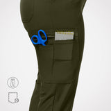 Casey 10-Pockets Straight-leg Scrub Pants