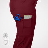 Casey 10-Pockets Straight-leg Scrub Pants