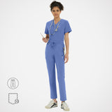 Casey 10-Pockets Straight-leg Scrub Pants