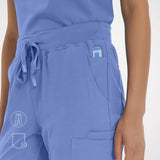 Casey 10-Pockets Straight-leg Scrub Pants