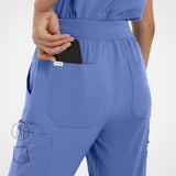 Casey 10-Pockets Straight-leg Scrub Pants