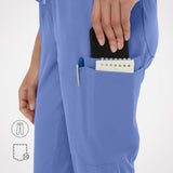 Casey 10-Pockets Straight-leg Scrub Pants