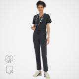 Casey 10-Pockets Straight-leg Scrub Pants