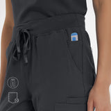 Casey 10-Pockets Straight-leg Scrub Pants