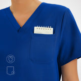 Clara Air V-Neck Scrub Top
