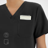 Clara Air V-Neck Scrub Top