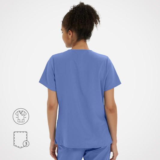 Clara Air V-Neck Scrub Top