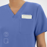 Clara Air V-Neck Scrub Top