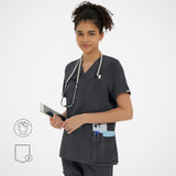 Clara Air V-Neck Scrub Top