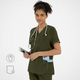 Clara Air V-Neck Scrub Top