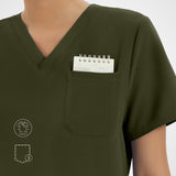 Clara Air V-Neck Scrub Top