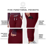 High Waisted Joycelyn 5-Pockets Jogger Scrub Pants