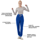 High Waisted Joycelyn 5-Pockets Jogger Scrub Pants