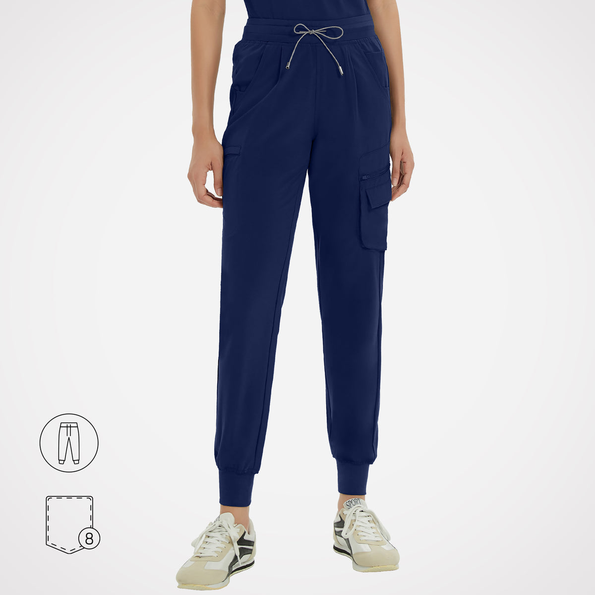 Rosalyn 8-Pockets Jogger Scrub Pants