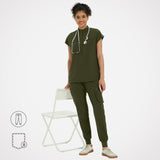 Rosalyn 8-Pockets Jogger Scrub Pants